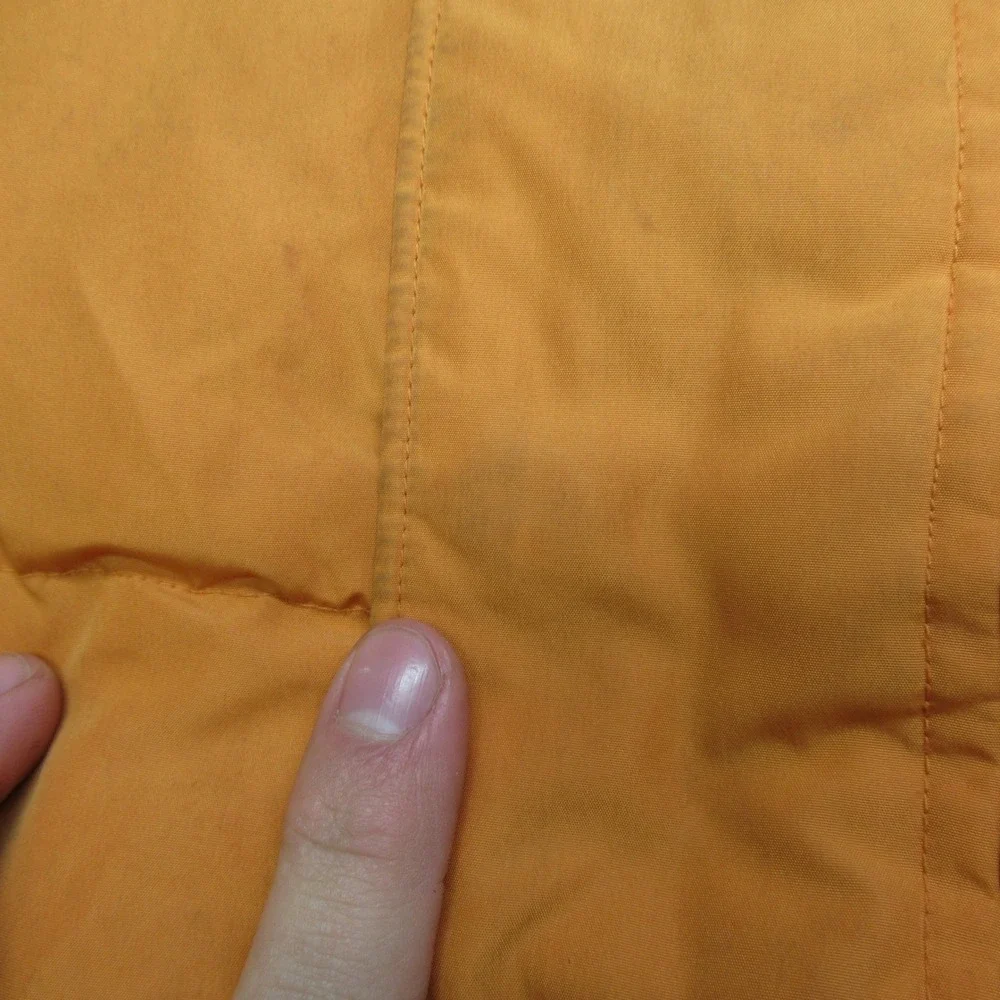 Columbia Down? Jacket Youth 18/20 XL Orange Insulated Quilted Puffer Winter Snow